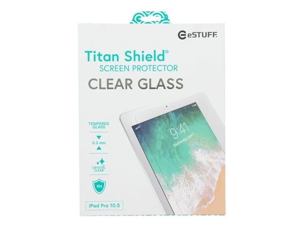 eSTUFF Titan Shield - Skjermbeskyttelse for nettbrett - glass - blank