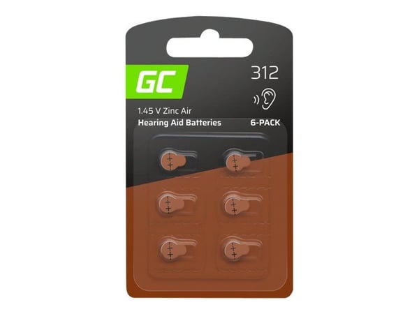 Green Cell - Batteri 6 x PR41 - Sinkluft - 160 mAh
