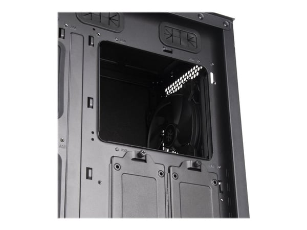 SilverStone Seta Q1 - Mid tower - SSI EEB - ingen strømforsyning (ATX / PS/2) - svart - USB/lyd