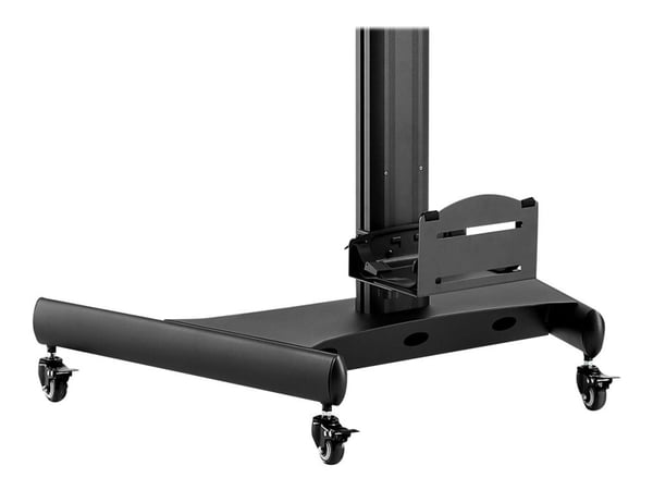 Startech Mobile Workstation Cart with Monitor Mount, CPU/PC Holder, Keyboard Tray, Ergonomic Height Adjustable Desktop Computer Cart, Rolling Mobil...