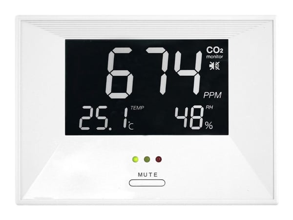 TFA AIRCO2NTROL LIFE - Thermo-hygro-CO2-måler - digital - hvit