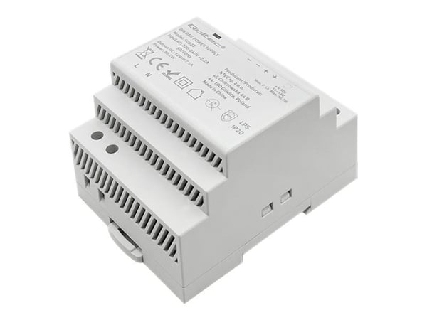 Qoltec Monolith 50922 - Strømforsyning (DIN-skinnemonterbar) - AC 220-240 V - 85.2 watt - grå