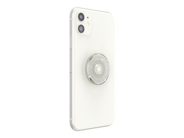POPSOCKETS Clear Glitter Silver