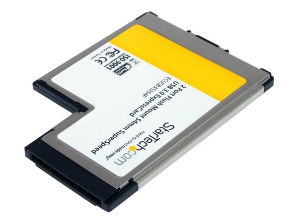 StarTech.com USB 3.0 SuperSpeed ExpressCard 54 mm - USB 3.0 grensesnittkort for bærbar PC - ExpressCard - USB 3.0 - 5 Gbit/sek - 54 mm - 74 mm - 5 ...