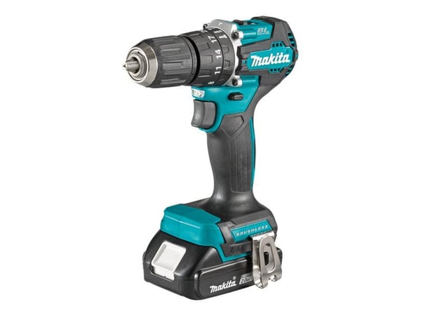 Makita DHP487RAJ - Hammerbor/driver - trådløs - 2 hastigheter - nøkkelfri borhylse 13 mm - 40 N·m - 2 batterier - 18 V