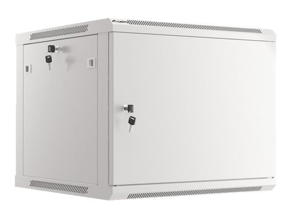 Lanberg WF01 64/66 V2 Series WF01-6609-00S - Skap - veggmonterbar - grå, RAL 7035 - 9U - 19"