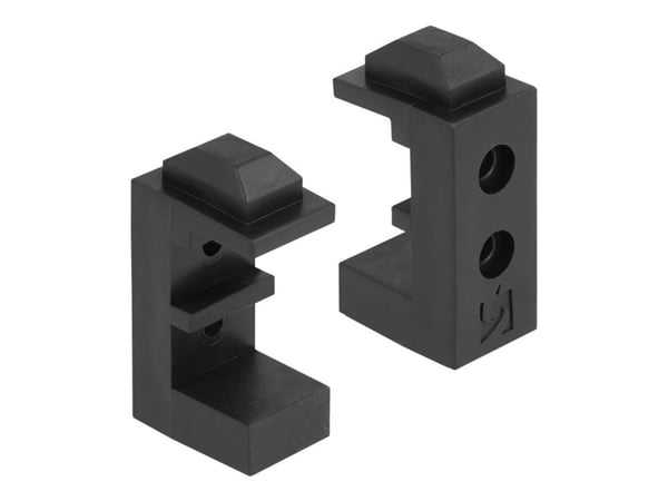Delock - Hard drive holder - kapasitet: 2 x 3.5" HDD or 4 x 2.5" HDD/SSD - svart (en pakke 8)