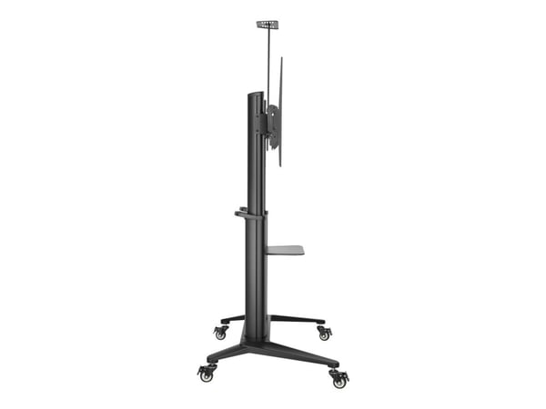 VivoLink Mobile stand - Vogn - for LCD-TV - aluminium - svart