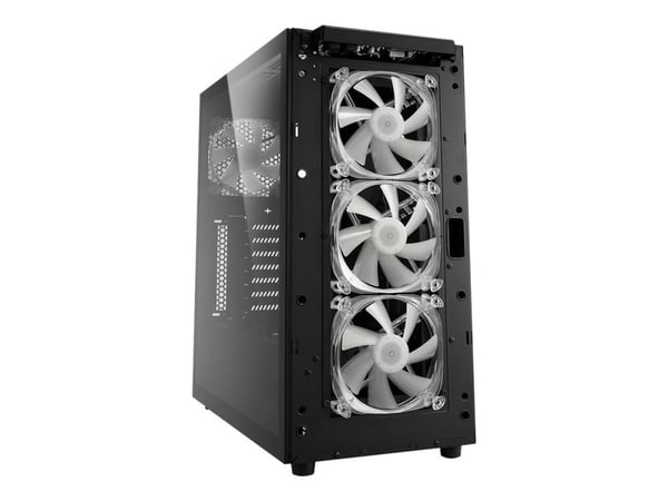 Sharkoon TG6M RGB - Tower - ATX - sidepanel med vindu (herdet glass) - ingen strømforsyning - USB/lyd