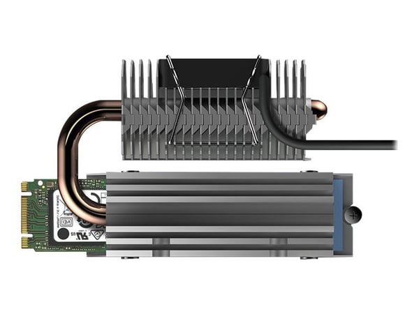 ICY BOX IB-M2HSF-705 - Fast tilstands-stasjonskjøler - M.2 Card - DC 12 V - sølv
