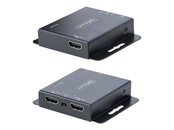 Startech HDMI Extender over CAT6/CAT5, 4K 30Hz/130ft (40m) or 1080p 60Hz/230ft (70m) Video Extender, 4K HDMI over Ethernet Extender, PoC HDMI Trans...