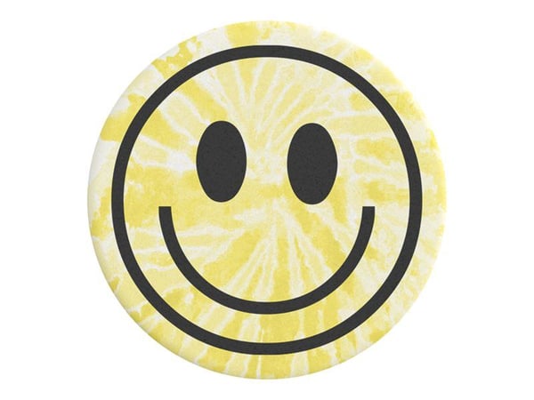 PopSockets Swappable PopGrip - Fingergrep/stativ for mobiltelefon - Tie Dye Smile