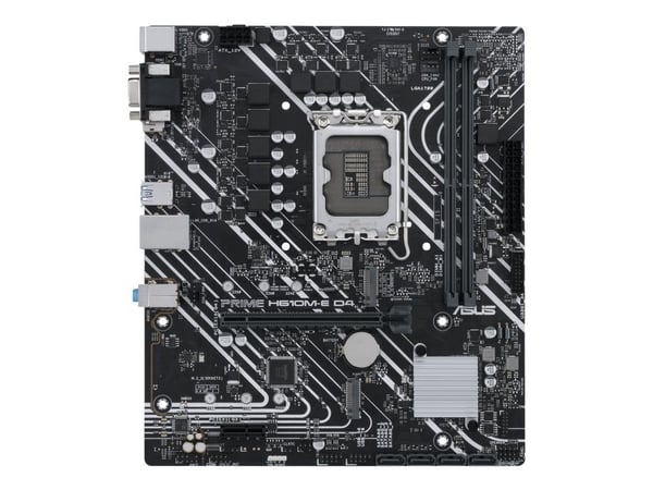 ASUS PRIME H610M-E D4-CSM - Hovedkort - micro ATX - LGA1700-sokkel - H610 Chipset - USB 3.2 Gen 2, USB 3.2 Gen 1 - Gigabit LAN - innbygd grafikk (C...