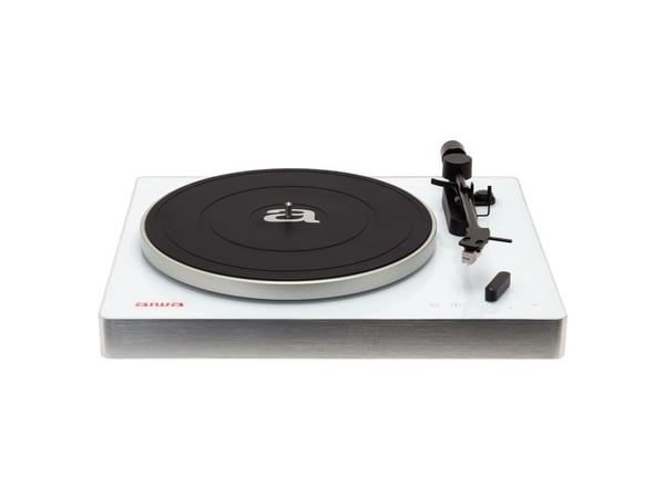Aiwa APX-680BT/WT, Beltedrevet platespiller, Automatisk, Hvit, Metall, 33 1/3,45 RPM, MM Fiber