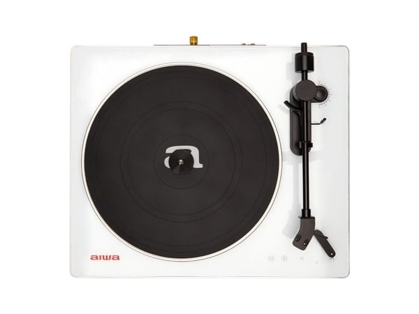 Aiwa APX-680BT/WT, Beltedrevet platespiller, Automatisk, Hvit, Metall, 33 1/3,45 RPM, MM Fiber