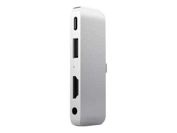 Satechi Aluminum Type-C Mobile Pro Hub Adapter - Telakointiasema - USB-C - HDMI - HDMI