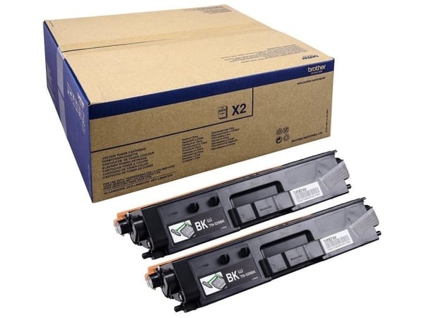 Brother TN329BK - 2-pack - svart - original - tonerpatron - for Brother DCP-L8450CDW