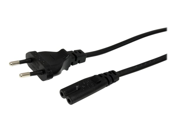 StarTech.com 1m (3ft) kannettavan tietokoneen virtajohto, EU-pistoke C7:ään, 2.5A 250V, 18AWG, kannettavan tietokoneen / kannettavan tietokoneen ko...