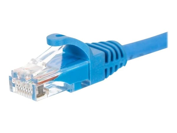 Netrack - Patch-kabel - RJ-45 (hane) till RJ-45 (hane) - UTP - CAT 5e - formpressad, hakfri - blå