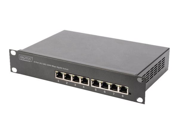 Digitus - Skap - veggmonterbar - svart, RAL 9005 - 6U - 10"