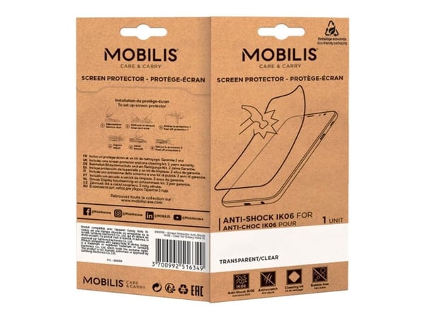 Mobilis - Skjermbeskytter for mobiltelefon - klar - for Samsung Galaxy Xcover 5