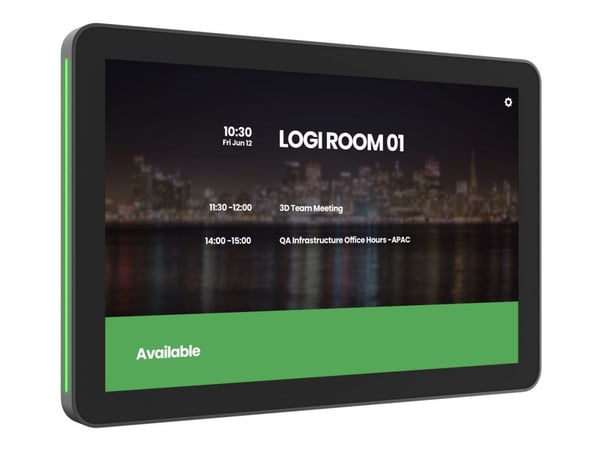 Logitech Tap Scheduler Purpose-Built Scheduling Panel for Meeting Rooms - Enhet för videokonferens - Certifierad för Microsoft-teams, Zoomcertifier...