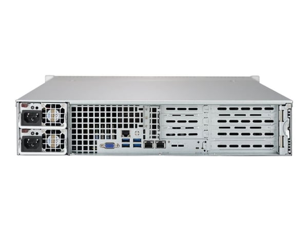 Supermicro SC825 TQC-R802WB - Rackmonterbar 2U - forbedret og utvidet ATX - SATA/SAS - hot-swap 800 watt - svart