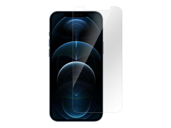 eSTUFF Titan Shield Clear Glass - Skjermbeskyttelse for mobiltelefon - glass - gjennomsiktig - for Apple iPhone 12, 12 Pro