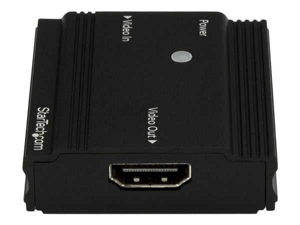 StarTech.com HDBOOST4K, 3840 x 2160 pikseliä, AV-toistin, 35 m, Musta, HDCP