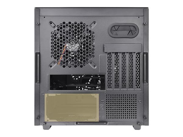 Thermaltake Divider 200 TG Air - Micro case - micro ATX - sidepanel med vindu (herdet glass) - ingen strømforsyning (PS/2) - svart - USB/lyd