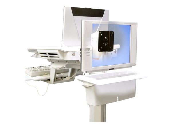 Ergotron StyleView Rear VESA Mount Kit - Monteringskomponent (adapterplate) - for LCD-skjerm - metall - svart - skjermstørrelse: inntil 22" - for P...