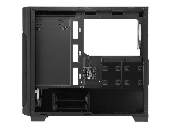 Sharkoon V1000 RGB - microATX - sidepanel med vindu (herdet glass) - ingen strømforsyning - USB/lyd