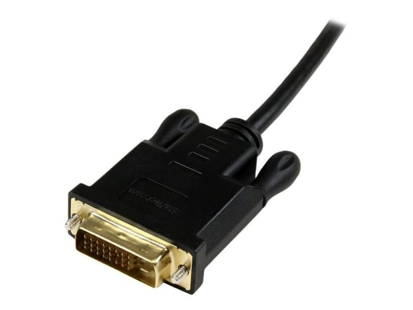 StarTech 3 ft Mini DisplayPort to DVI Active Adapter Converter Cable - 3ft (0.9m) Active mDP to DVI M/M Cable for PC 1920x1200 - Black (MDP2DVIMM3B...