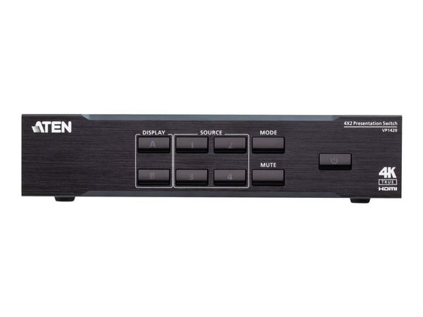 ATEN VP1420 4 x 2 True 4K Presentation Matrix Switch - Video/audio switch - stasjonær