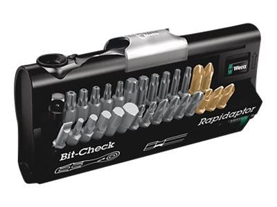Wera Bit-Check 30 Zyklop Mini 1 - Skralleskrutrekker med bitsett - 31 deler - inn holder