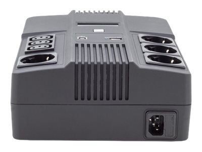 DIGITUS All-in-One UPS - UPS - AC 220-240 V - 360 watt - 600 VA - 7 Ah - USB - utgangskontakter: 7