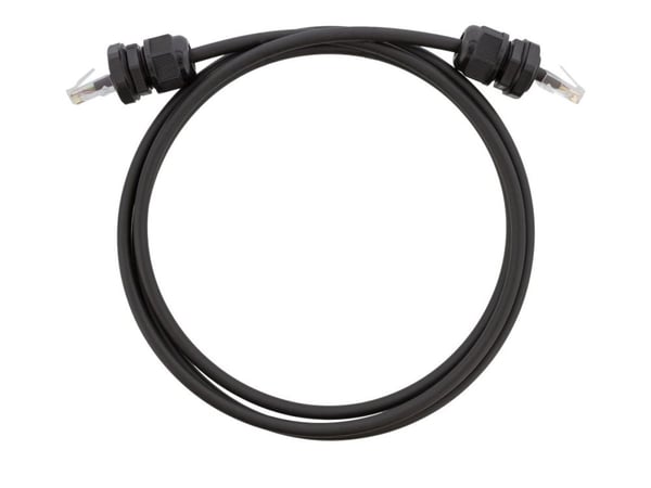 DELTACO SFTP-65AH-WP - Koblingskabel - RJ-45 (hann) til RJ-45 (hann) - 5 m - S/FTP - CAT 6a - svart