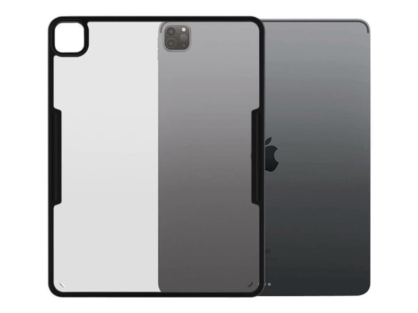 PanzerGlass ClearCase - Black Edition - Beskyttende deksel for nettbrett - herdet glass, plastikk - svart, blank - bikake - 12.9" - for Apple 12.9-...