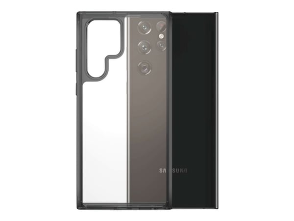 PanzerGlass HardCase - Crystal Black Edition - baksidedeksel for mobiltelefon - termoplast-polyuretan (TPU) - for Samsung Galaxy S22 Ultra