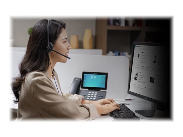 Yealink UH34 Dual - Hodesett - on-ear - kablet - USB - svart - UC-sertifisert
