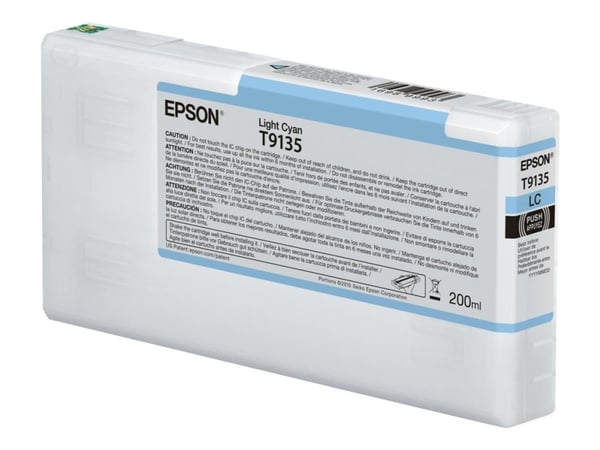 Epson T9135 Light Cyan Ink Cartridge (200ml), Perusvärintuotto, Väriainepohjainen muste, 200 ml, 1 kpl