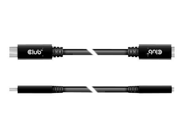 Club 3D CAC-1529 - USB-forlengelseskabel - 24 pin USB-C (hann) til 24 pin USB-C (hunn) - 20 V - 3 A - 2 m - toretnings, 4K 60Hz støtte