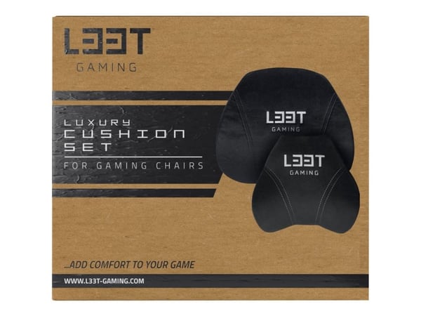 L33T Luxury - Cushion set - svart
