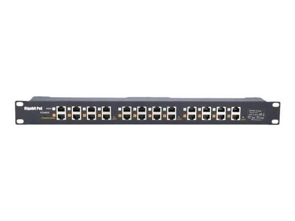 Extralink - Strömtillförsel (kan monteras i rack) - AC 100-240 V - 120 Watt - utgångskontakter: 12 - 1U - 19"