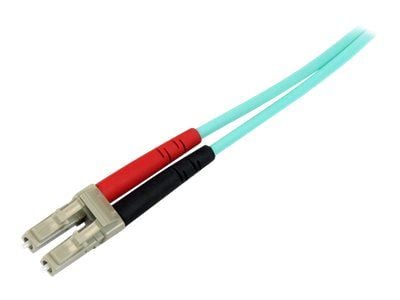 Startech 3m Fiber Optic Cable - 10 Gb Aqua - Multimode Duplex 50/125 - LSZH - LC/LC - OM3 - LC to LC Fiber Patch Cable - Koblingskabel - LC multimo...