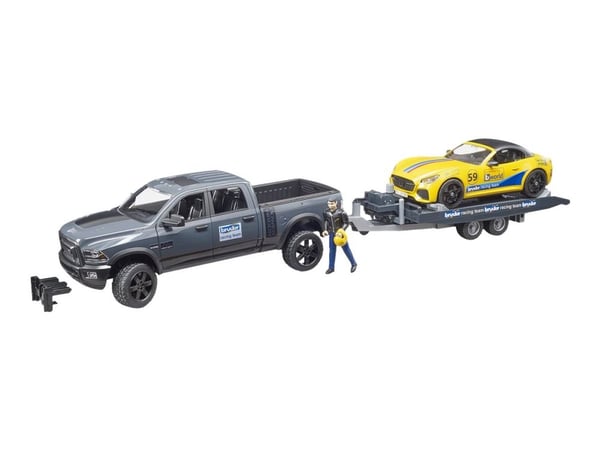 Bruder Dodge Ram 2500 Power Wagon and Bruder Roadster toy