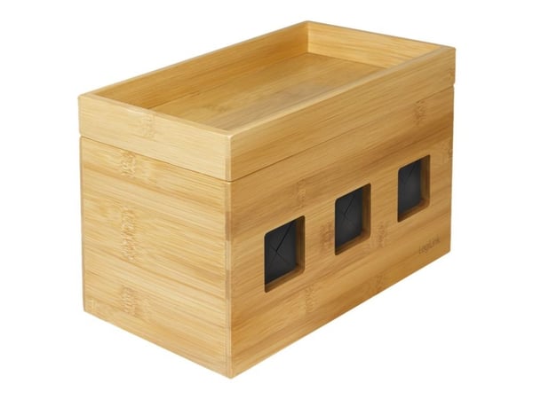 LogiLink - Kaapelin järjestäjä - ruskea, bambu