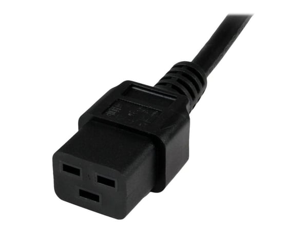 StarTech.com 2m (6ft) Tietokoneen virtajohto, 16AWG, EU Schuko-C19 virtajohto, 16A 250V, musta Korvaava vaihtovirtajohto, TV/Monitorin virtajohto, ...
