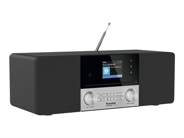 TechniSat DigitRadio 3 VOICE - Lydsystem - 2 x 10 watt - svart, sølv