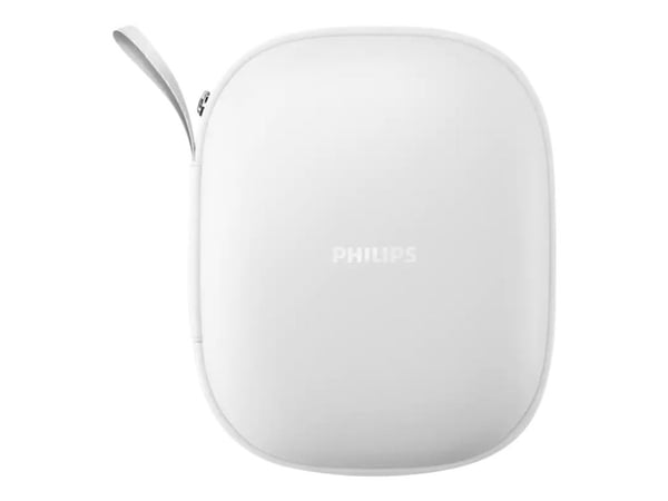 Philips TAH8506 - Hodetelefoner med mikrofon - full størrelse - Bluetooth - trådløs, kablet - aktiv støydemping - 2,5 mm jakk - hvit